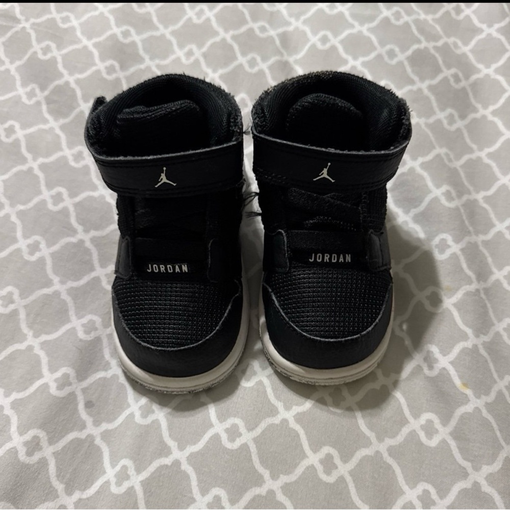 Jordan Kids Black and White Sneakers